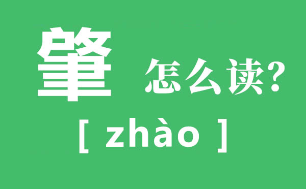 肇怎么讀,肇的拼音,肇字是什么意思