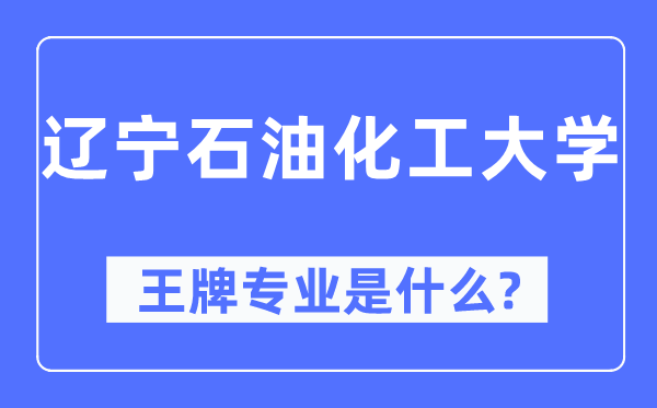遼寧石油化工大學(xué)王牌專業(yè)是什么,有哪些專業(yè)比較好？