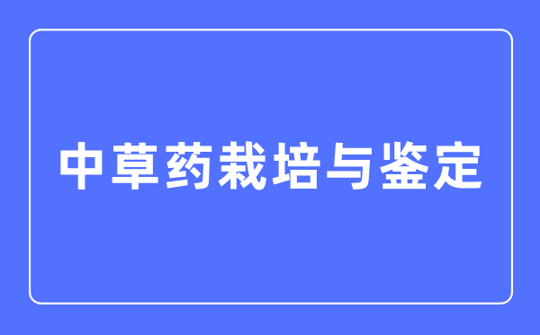 中草藥栽培與鑒定專業(yè)主要學(xué)什么,中草藥栽培與鑒定專業(yè)的就業(yè)方向和前景分析