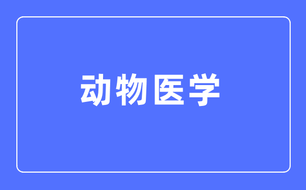 動物醫(yī)學(xué)專業(yè)主要學(xué)什么,動物醫(yī)學(xué)專業(yè)的就業(yè)方向和前景分析