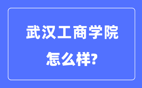 武漢工商學(xué)院是幾本一本還是二本,武漢工商學(xué)院怎么樣？