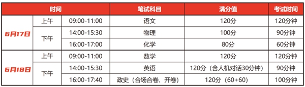 2023年江蘇中考時(shí)間,江蘇中考時(shí)間各科具體時(shí)間安排表