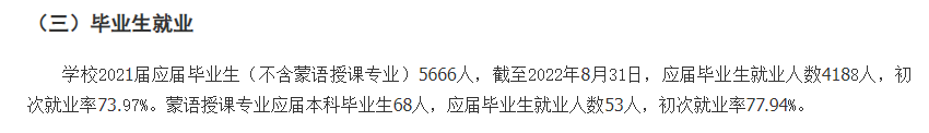 內(nèi)蒙古師范大學就業(yè)率及就業(yè)前景怎么樣,好就業(yè)嗎？
