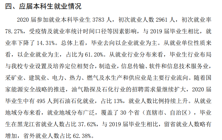 東北石油大學(xué)就業(yè)率及就業(yè)前景怎么樣,好就業(yè)嗎？