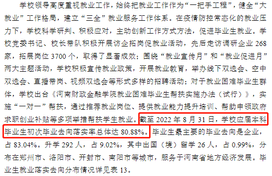 河南財(cái)政金融學(xué)院就業(yè)率及就業(yè)前景怎么樣,好就業(yè)嗎？