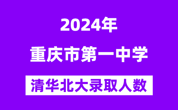 2024年重慶一中考入清華北大人數(shù)是多少？附歷年分?jǐn)?shù)線