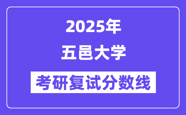 2025五邑大學(xué)考研復(fù)試分?jǐn)?shù)線一覽表