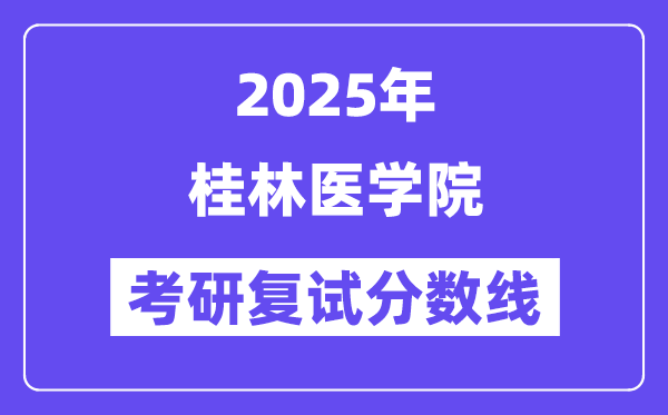 2025桂林醫(yī)學院考研復試分數(shù)線一覽表