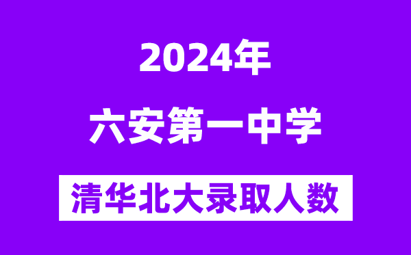 2024年六安一中考入清華北大人數(shù)是多少？附歷年分?jǐn)?shù)線