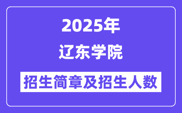 遼東學(xué)院2025高考招生簡章,各省招生計(jì)劃人數(shù)匯總