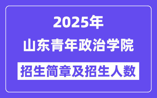 山東青年政治學(xué)院2025高考招生簡(jiǎn)章,各省招生計(jì)劃人數(shù)匯總