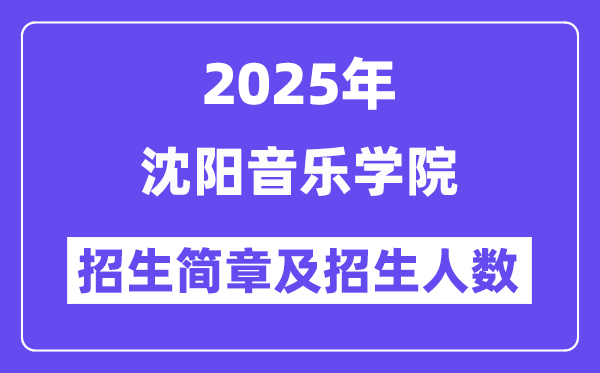 沈陽(yáng)音樂(lè)學(xué)院2025高考招生簡(jiǎn)章,各省招生計(jì)劃人數(shù)匯總