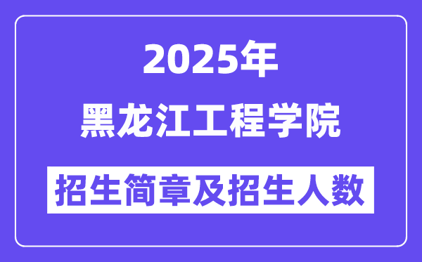 黑龍江工程學(xué)院2025高考招生簡(jiǎn)章,各省招生計(jì)劃人數(shù)匯總
