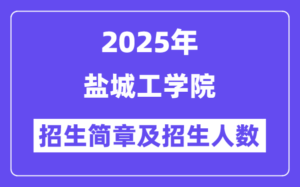 鹽城工學院2025高考招生簡章,各省招生計劃人數(shù)匯總