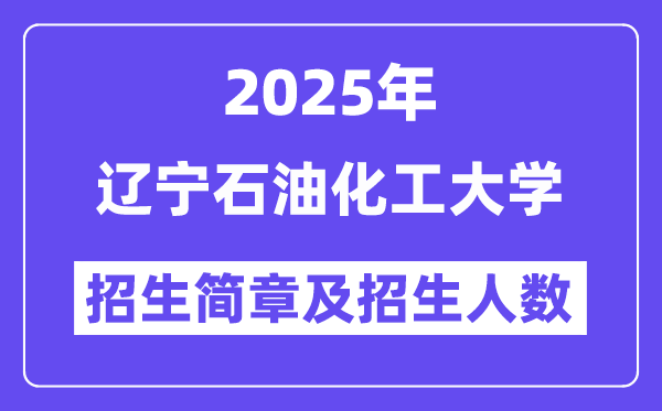 遼寧石油化工大學2025高考招生簡章,各省招生計劃人數匯總