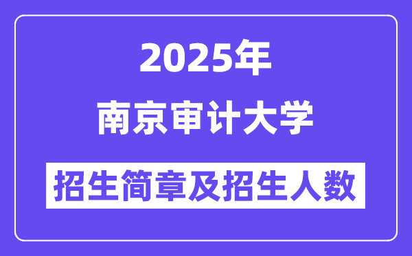 南京審計(jì)大學(xué)2025高考招生簡(jiǎn)章,各省招生計(jì)劃人數(shù)匯總