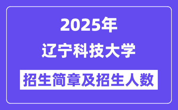 遼寧科技大學(xué)2025高考招生簡(jiǎn)章,各省招生計(jì)劃人數(shù)匯總