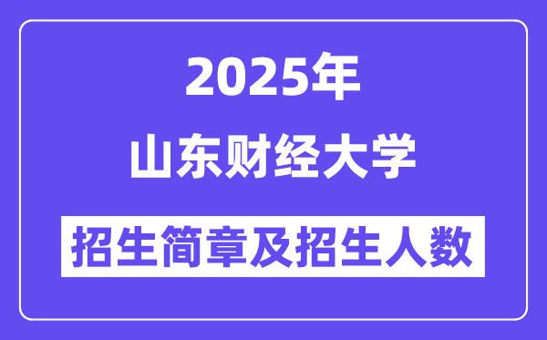 山東財(cái)經(jīng)大學(xué)2025高考招生簡(jiǎn)章,各省招生計(jì)劃人數(shù)匯總
