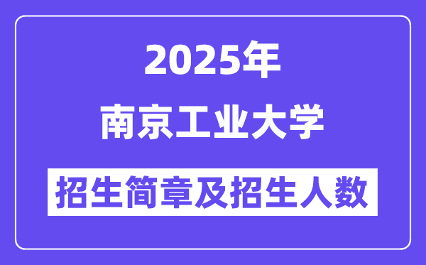 南京工業(yè)大學(xué)2025高考招生簡(jiǎn)章,各省招生計(jì)劃人數(shù)匯總