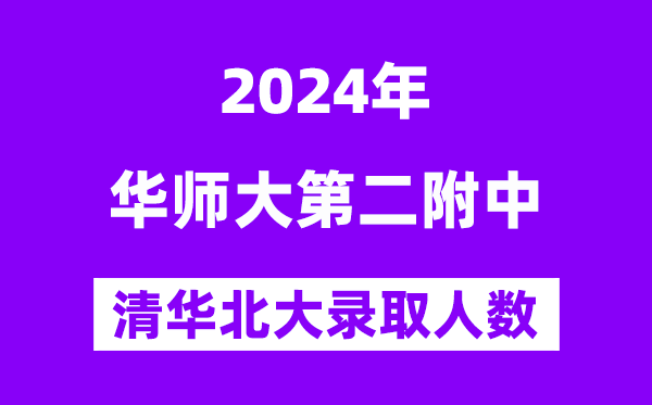 2024年華東師大二附中考入清華北大人數(shù)是多少？附歷年分數(shù)線