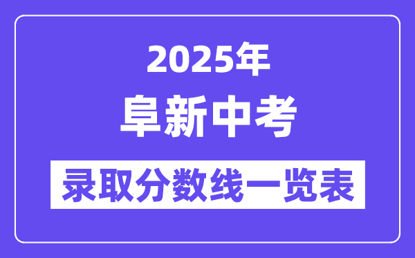 2025年阜新中考各高中錄取分?jǐn)?shù)線一覽表