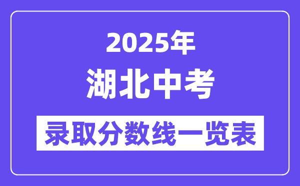 2025年湖北中考錄取分?jǐn)?shù)線一覽表,中考多少分能上高中？