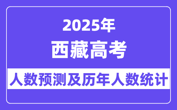 2025年西藏高考人數(shù)預(yù)估多少？