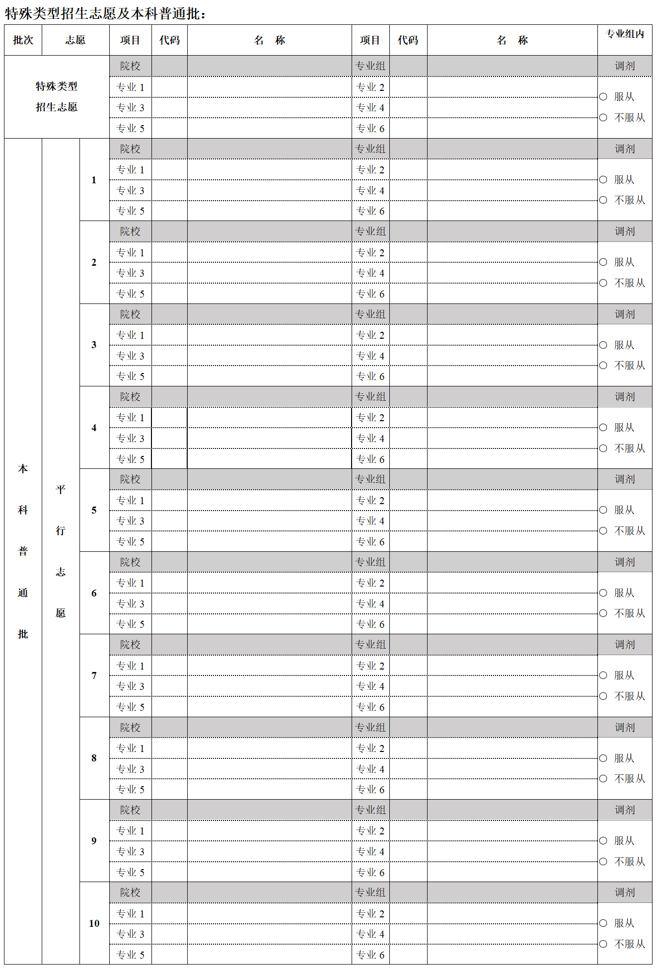 2026年北京高考志愿表格填寫范本(附查找入口及志愿數(shù)量)