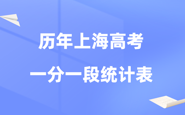 上海市近四年高考一分一段表,數(shù)據(jù)統(tǒng)計對比及分析(2022-2025)